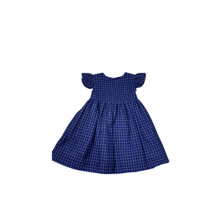 PUKATUKA Vestido Infantil Azul 100% Algodão - Twisted Media