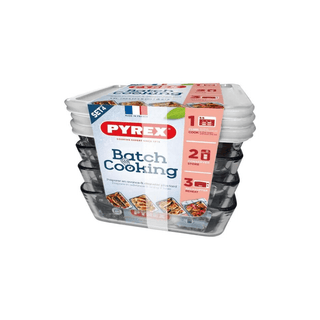 PYREX Conjunto de Tigelas de Vidro 4 peças 1,5lt branco - Twisted Media