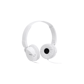 SONY Fones de ouvido estéreo com fio e microfone MDR-ZX110 Branco - Twisted Media