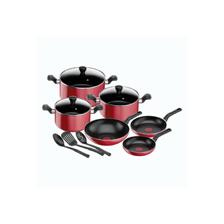 TEFAL Conjunto De Panelas 12Pçs Vermelha - Twisted Media