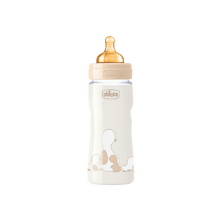 CHICCO Mamadeira de vidro 240ml Fluxo normal