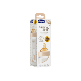 CHICCO Mamadeira de vidro 240ml Fluxo normal - Twisted Media