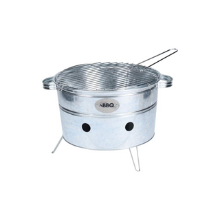 BBQ Portable Round Steel Barbecue Grill