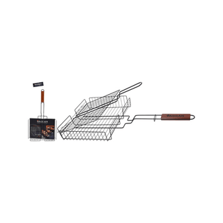 BBQ Cesta antiaderente para grelhar churrasco 58x31x6cm - Twisted Media