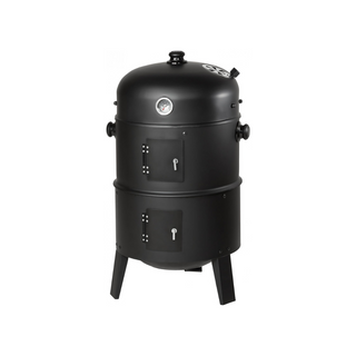 BBQ Charcoal Smoker Barbecue Grill With Chimney