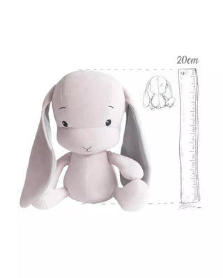 EFFIKI Coelho Bunny Plush Rosa Com Orelhas Cinzas - Twisted Media