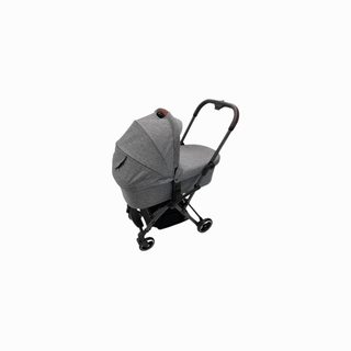 INFANTY Conjunto de Carrinho de Bebê Reverso Cinza, ideal para passeios com conforto e praticidade, com assento reversível.