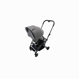 INFANTY Conjunto de Carrinho de Bebê Reverso Cinza, ideal para passeios com conforto e praticidade, com assento reversível.