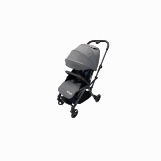 INFANTY Conjunto de Carrinho de Bebê Reverso Cinza, ideal para passeios com conforto e praticidade, com assento reversível.