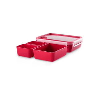 TEFAL Tigela De Conservação Plastico Masterseal 1,2lt vermelho - Twisted Media