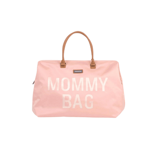 CHILDHOME Bolsa Mommy Bag Rosa, bolsa funcional e elegante para mamães, com design espaçoso e prático para o dia a dia.