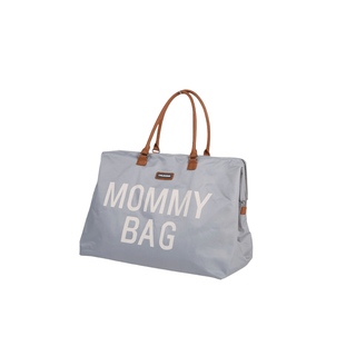 CHILDHOME Bolsa Mommy Bag Cinza Claro, funcional e elegante, ideal para mamães organizadas e práticas.