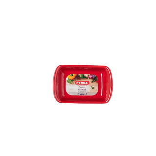 PYREX Travessa De Vidro Retangular 26x18 2.5lt Vermelho - Twisted Media