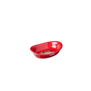 PYREX Cesto de vidro oval 33x23 4.1lt vermelho - Twisted Media