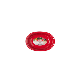 PYREX Cesto de vidro oval 33x23 4.1lt vermelho - Twisted Media