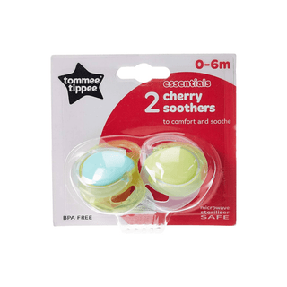 TOMMEE TIPPEE Chupetas de Látex Cereja X 2 (0-6m) - Twisted Media