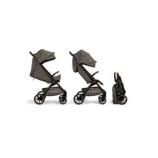 NUNA Carrinho de Bebê TRVL LX Travel System Granite, sistema de viagem prático e confortável para passeios com o bebê.