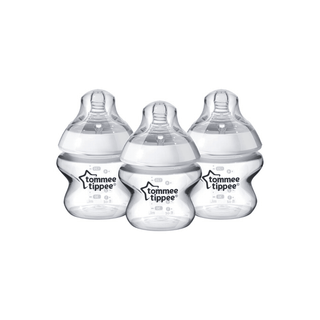 Conjunto de 3 Biberões Tommee Tippee 150ML, ideais para alimentação segura e prática de bebês.