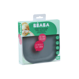 BEABA Prato de Silicone Mineral - Ideal para refeições seguras e práticas