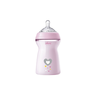 CHICCO Mamadeira de Plástico 330ml Rosa