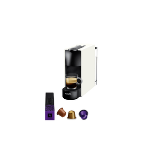 Máquina de café KRUPS Nespresso Essenza Mini Branca com design moderno e compacto